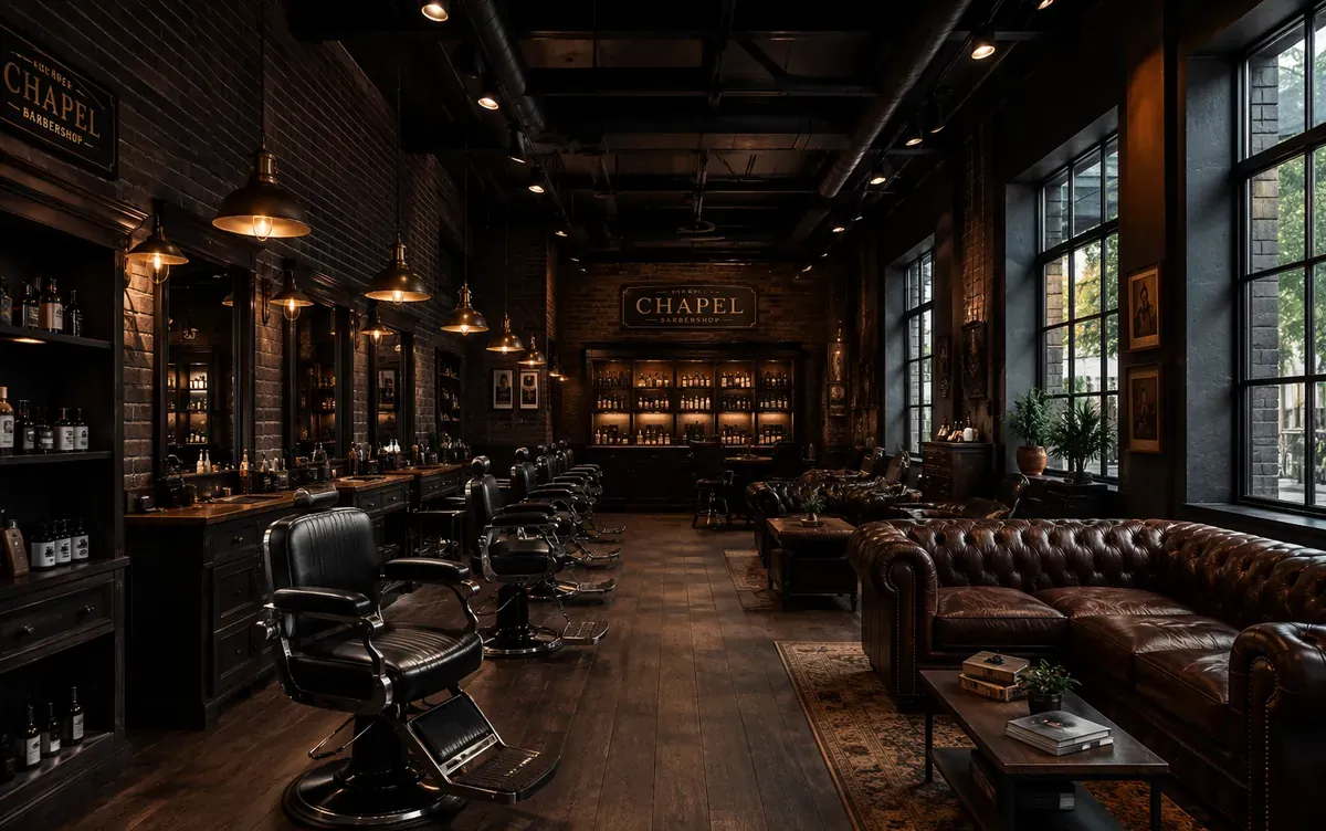 Ilustrační foto barber shopu — Rejzr Barbershop, České Budějovice